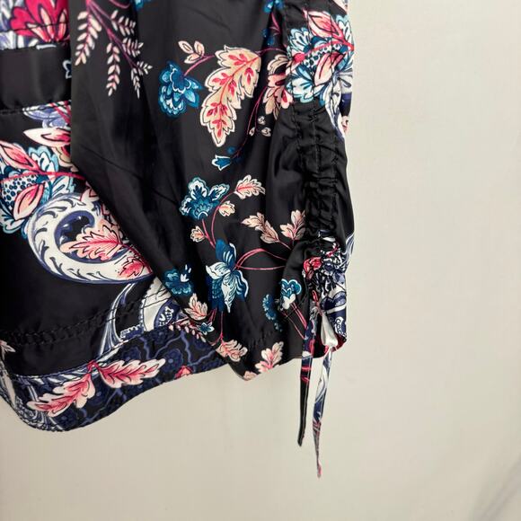Nwt Chico's Zenergy Paisley Lightweight Gathered Sleeve Packable Jacket Sz 2(12) - Picture 4 of 14